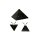 MyHomeLux Schungit Pyramide unpoliert 5cm Shungite Anhanger Dreiecke Mann-Frau klein